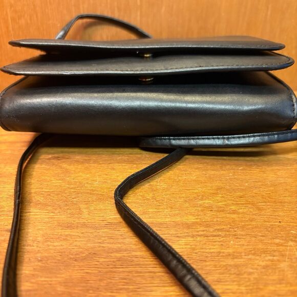 VTG Buxton Black Leather Velvet Touch Cowhide Wallet/Crossbody Bag - Picture 6 of 11